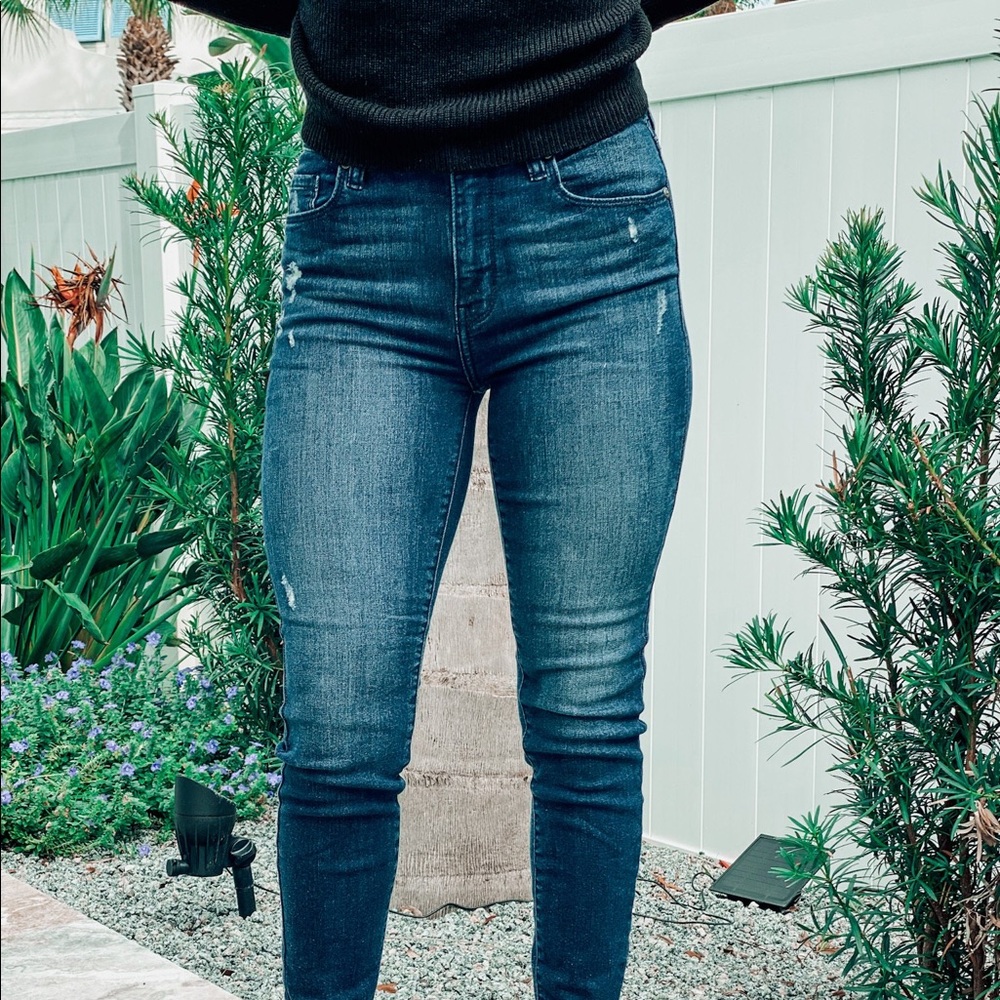 Eunina “Roxanne” Dark Denim  High Rise Jeans